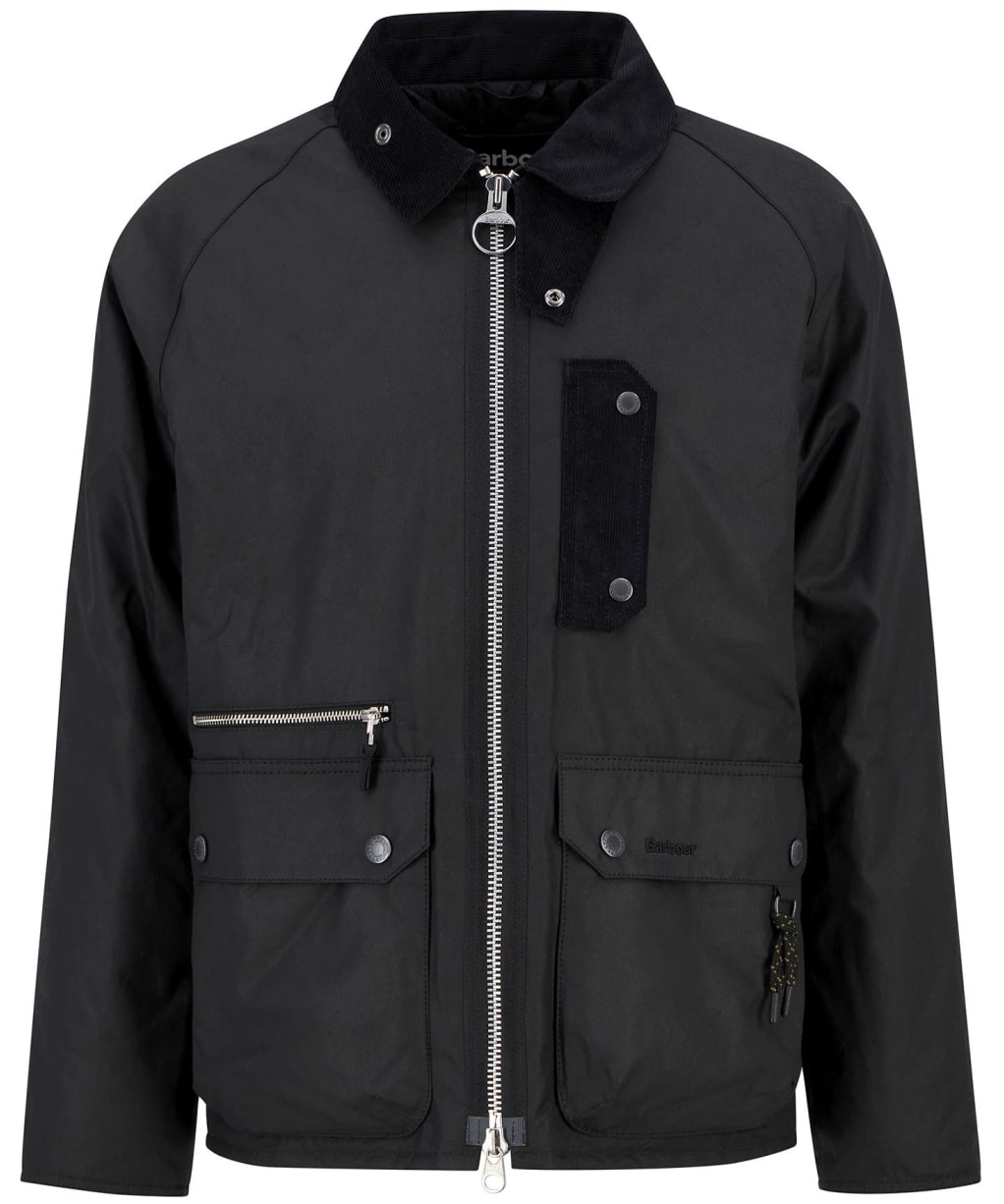 Men's Barbour Tract Waxed Jacket - Black