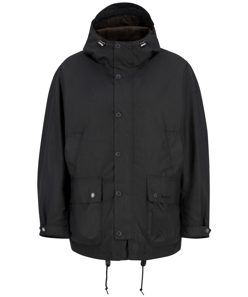 Men's Barbour Tide Waxed Jacket - Black