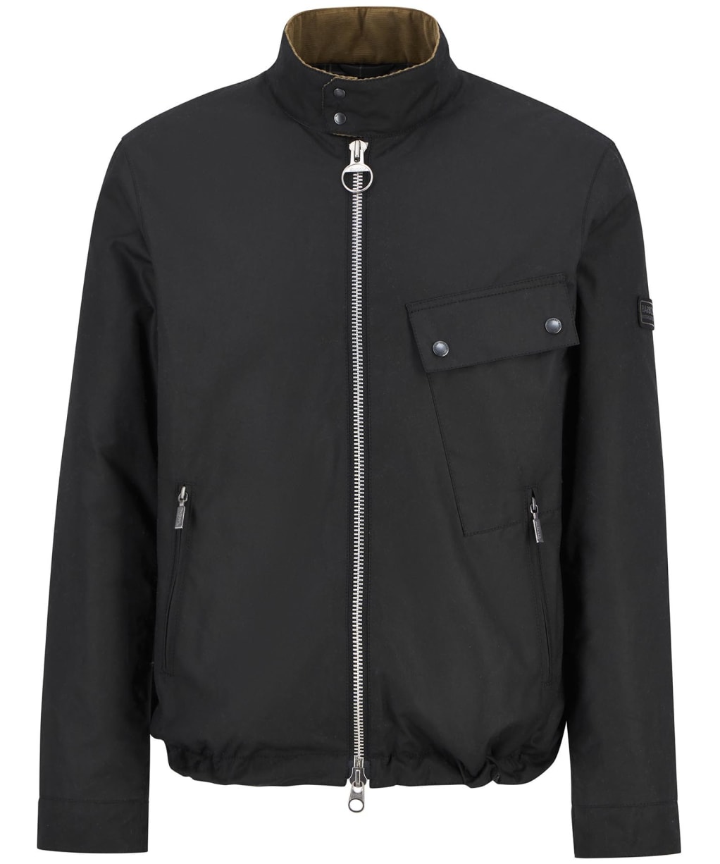 Men's Barbour International Chard Waxed Jacket - Black