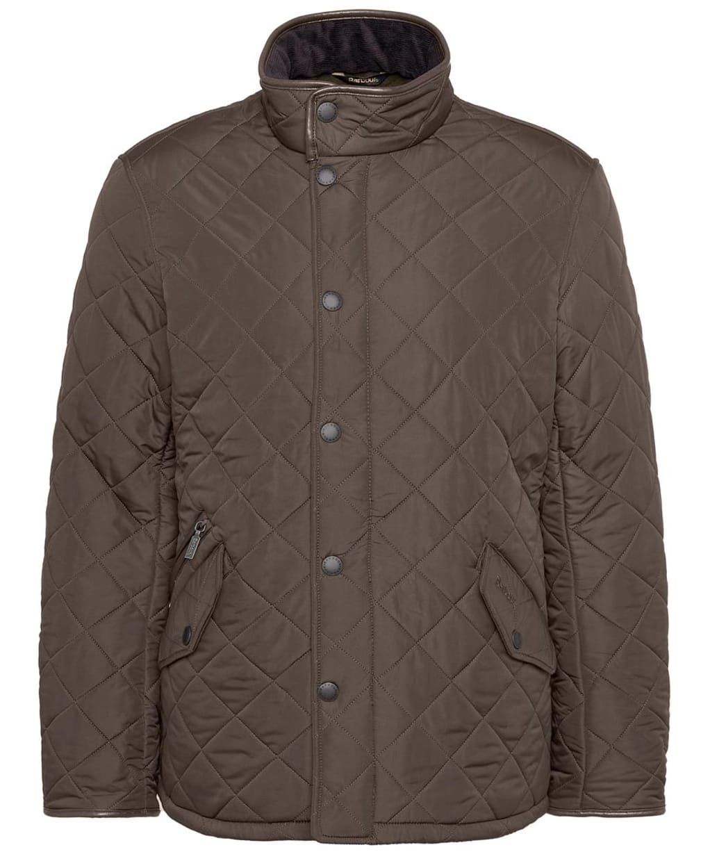 Mens Barbour Powell Quilted Jacket - Olive