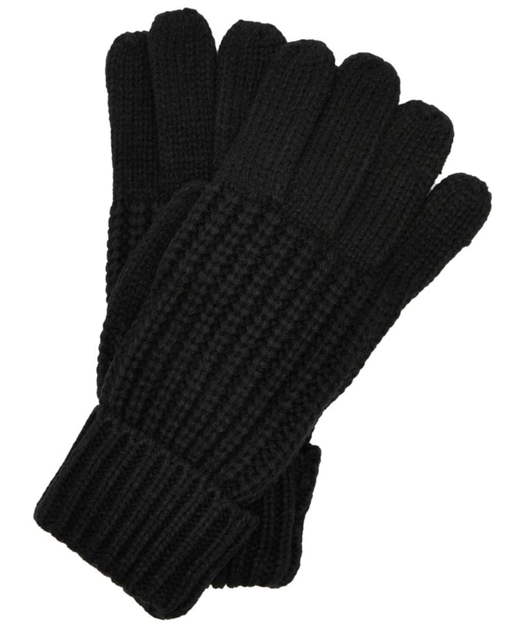 Women's Barbour Saltburn Knitted Gloves - Black