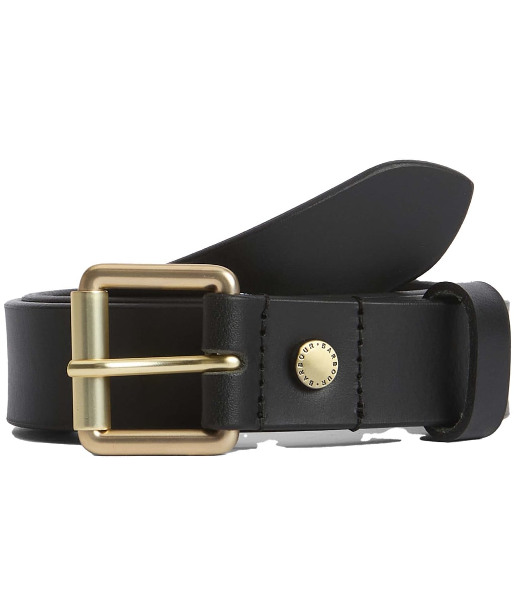 Women's Barbour Maia Leather Belt - Black