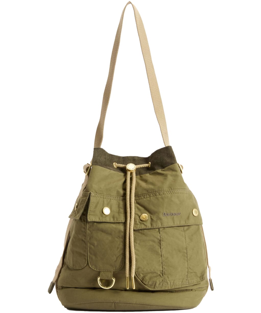 Women's Barbour Mia Drawstring Tote Bag - Dusky Khaki