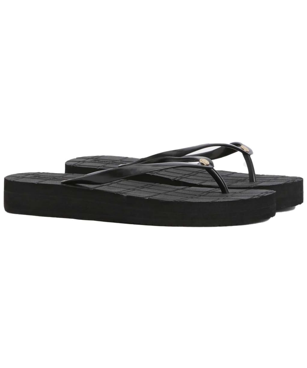 Women's Barbour Tilda Toe Post Sandal - Black