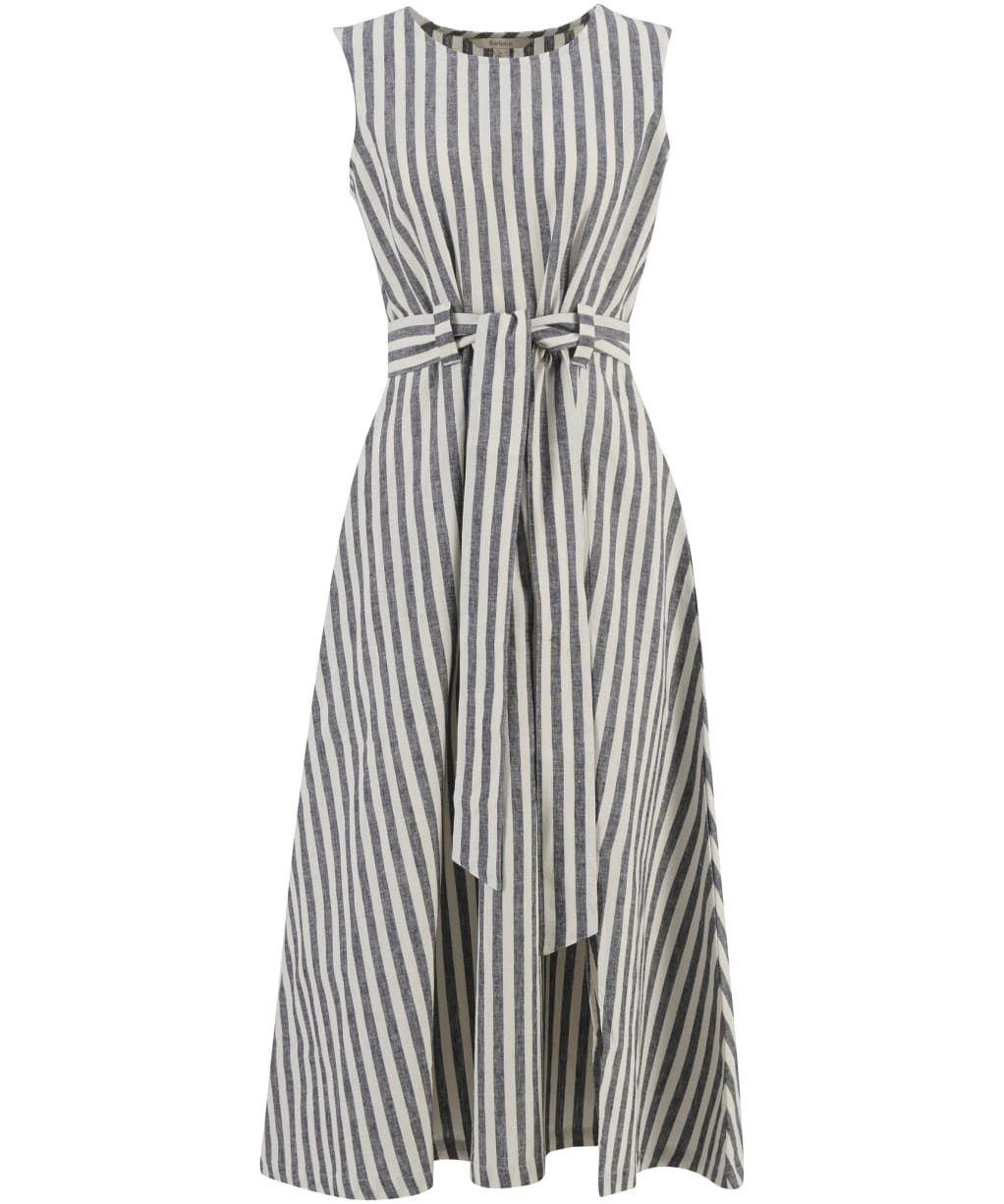 Women's Barbour Inez Midi Dress - Dark Navy Stripe