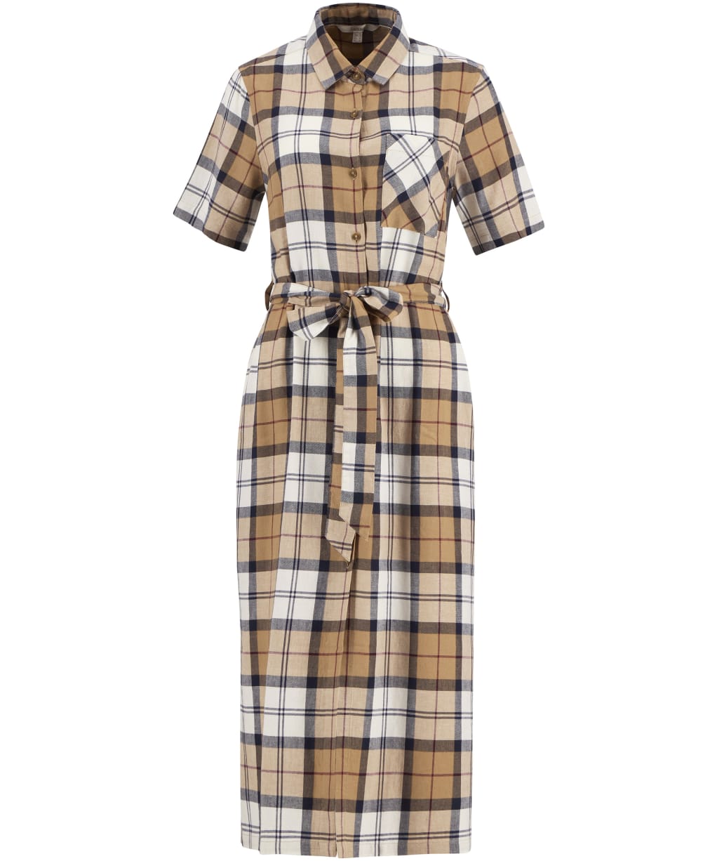 Women's Barbour Fern Midi Dress - Hessian Tartan