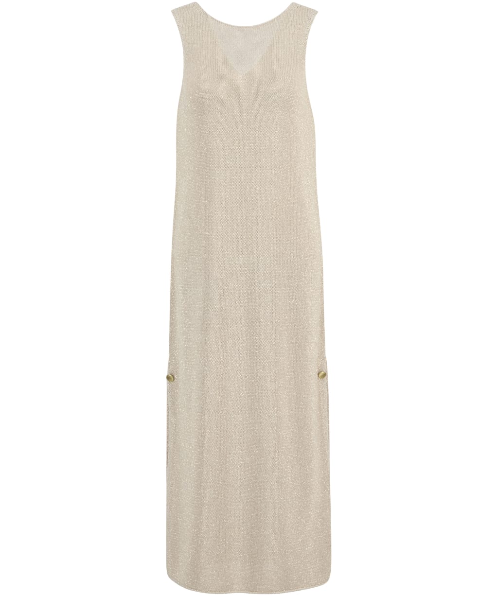 Women's Barbour International Valencia Knitted Midi Dress - Ecru