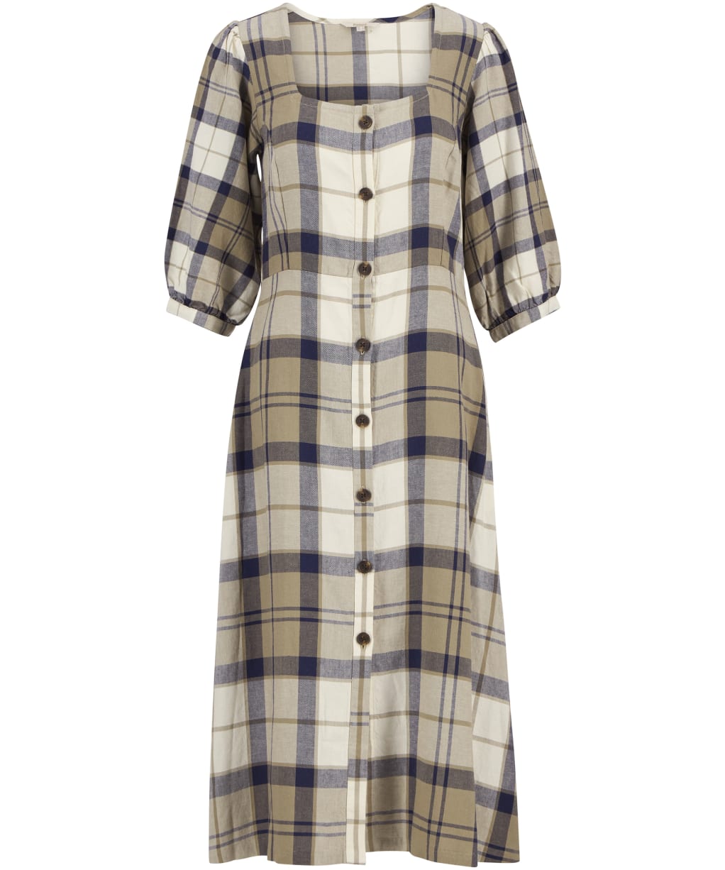 Women's Barbour Ballina Midi Dress - Dress Navy Tartan