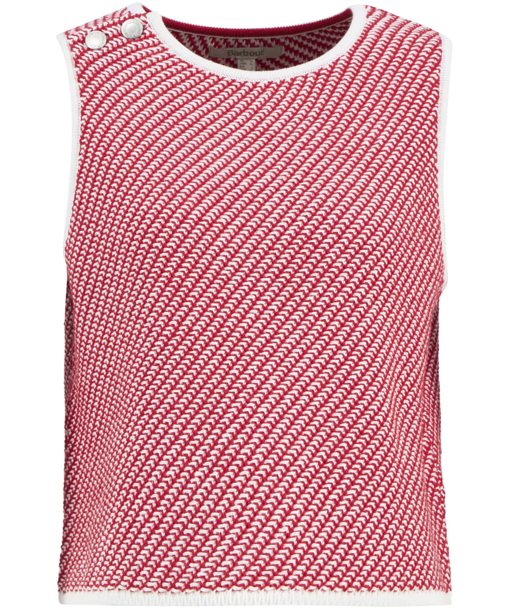 Women's Barbour Amanda Knitted Vest - Poppy Red
