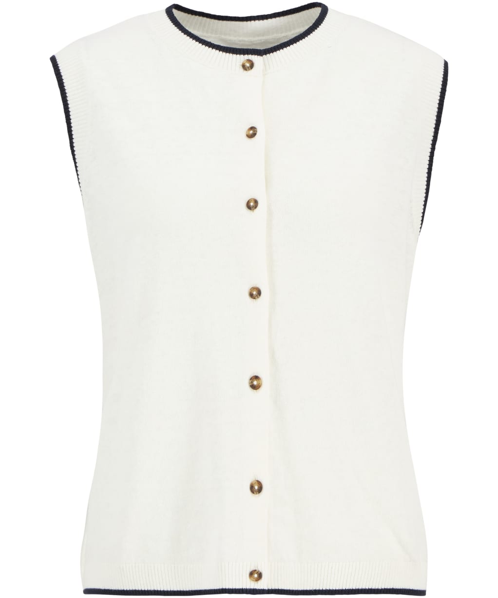 Women's Barbour Maia Knitted Vest - Cloud / Navy