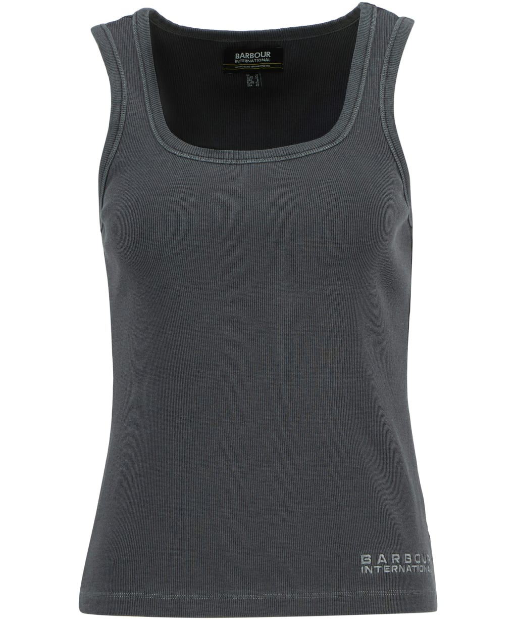 Women's Barbour International Lyra Top - Washed Black