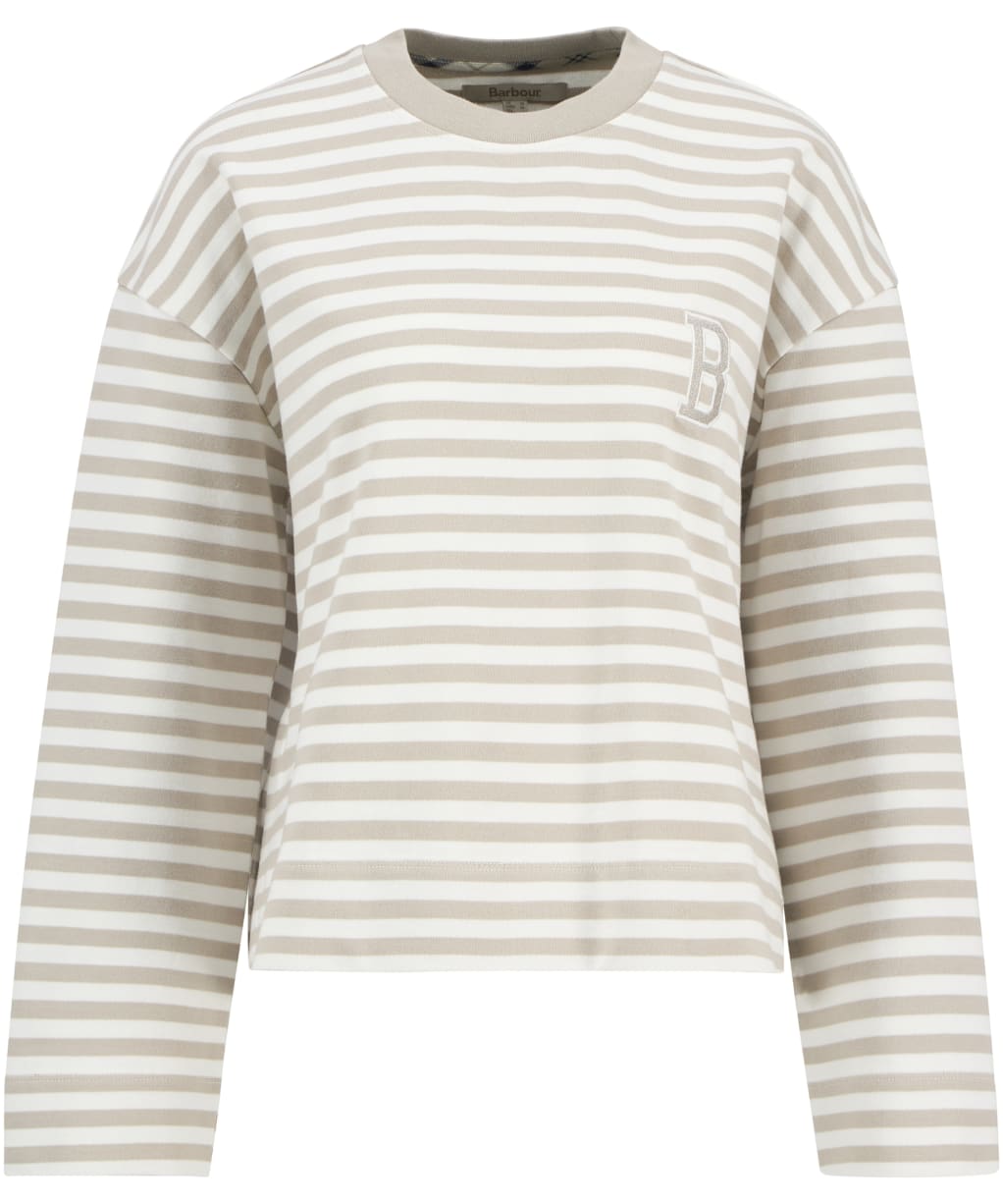 Women's Barbour Gabby Sweatshirt - Mist Stripe