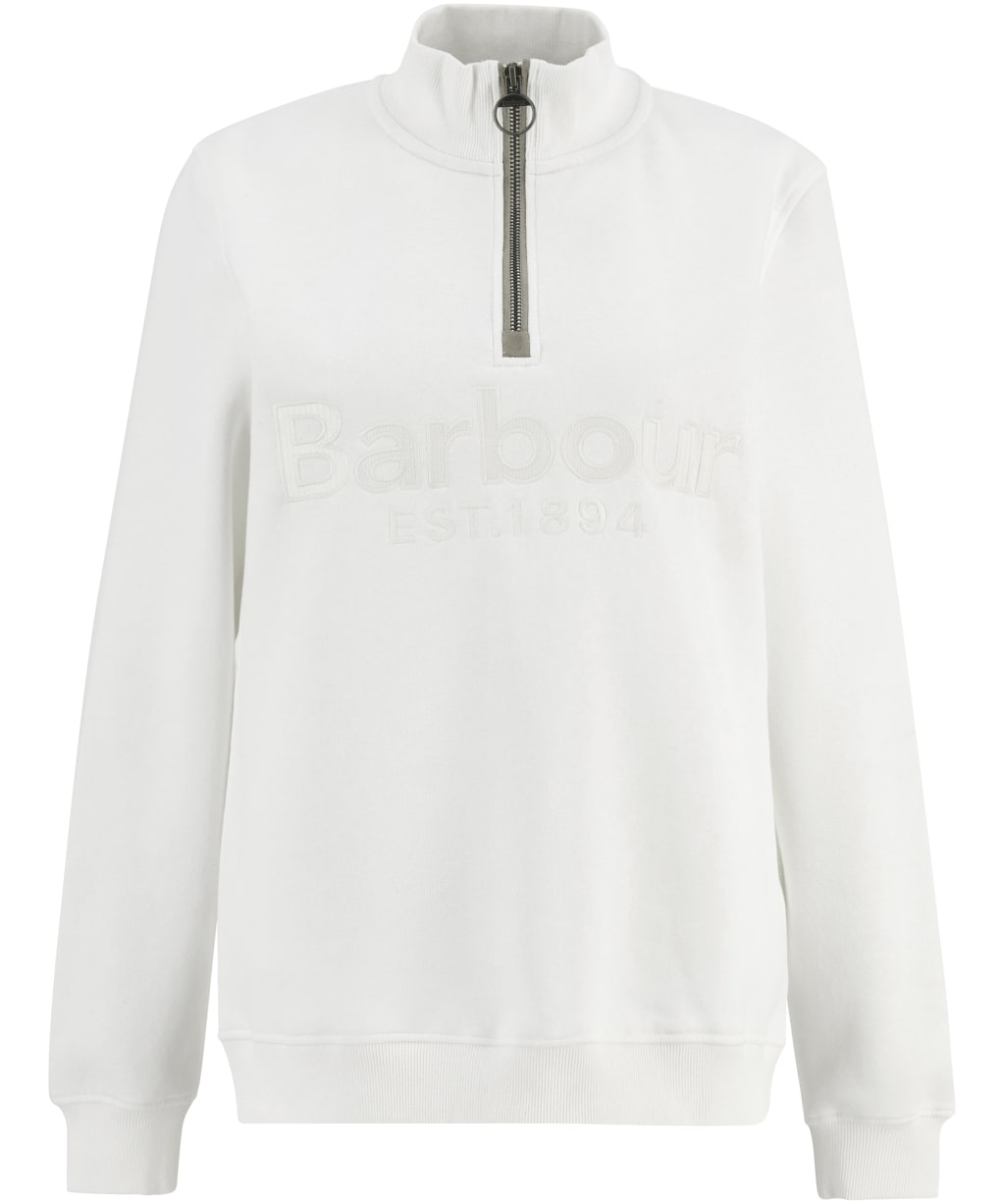 Women's Barbour Cynthia Half Zip Sweatshirt - Cloud