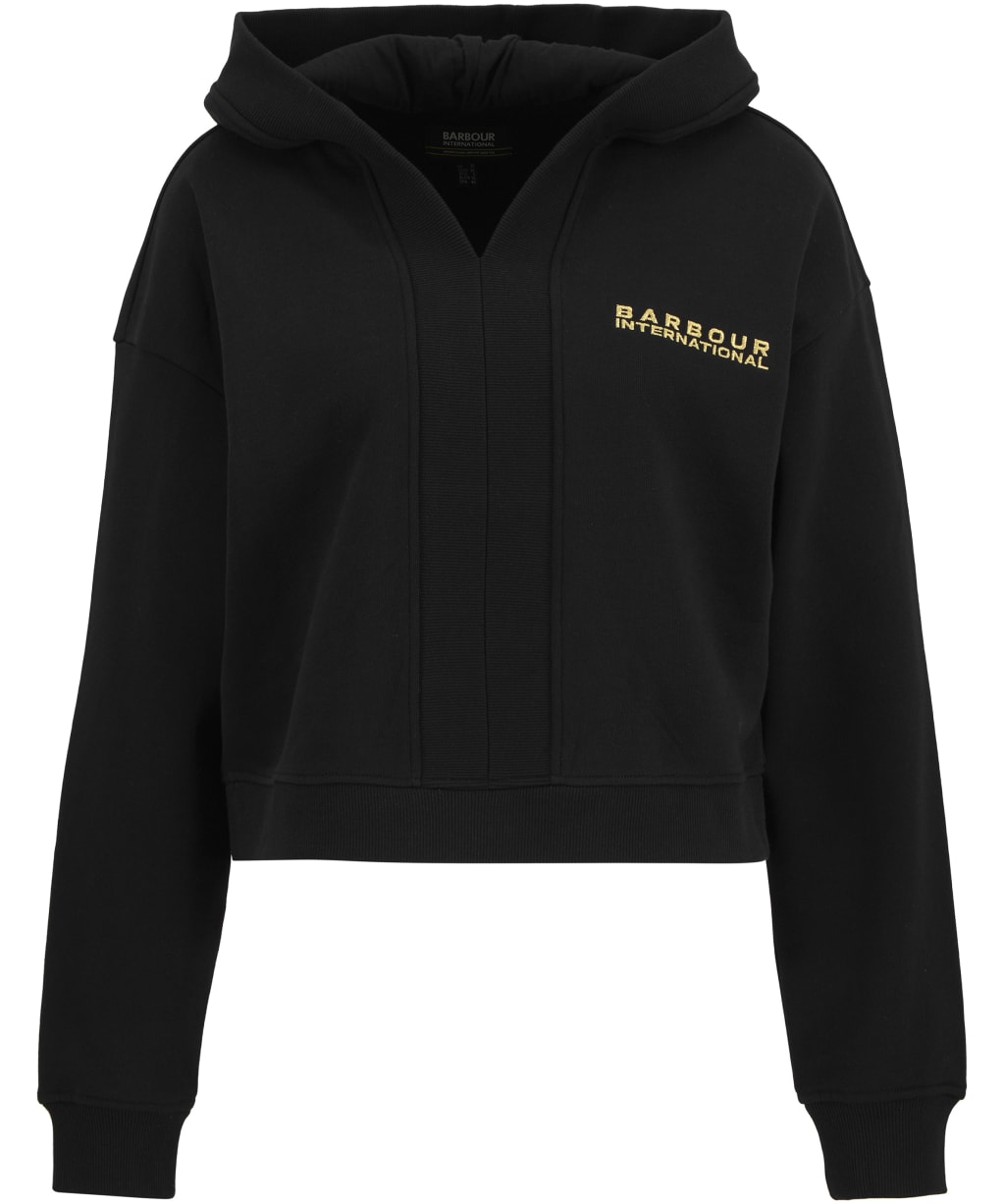 Women's Barbour International Alexis Hoodie - Black