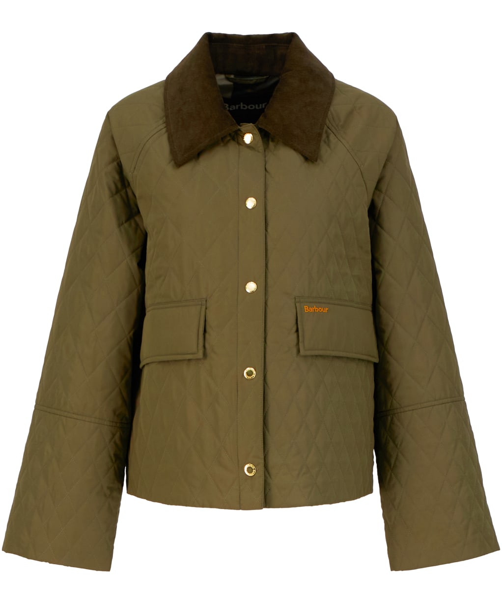 Women's Barbour Kirby Quilted Jacket - Ivy Green / Ancient