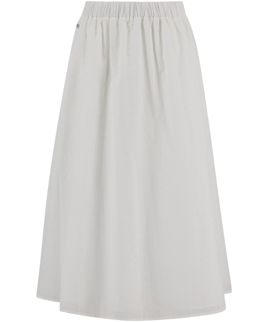 Women's Barbour Melody Midi Skirt - White