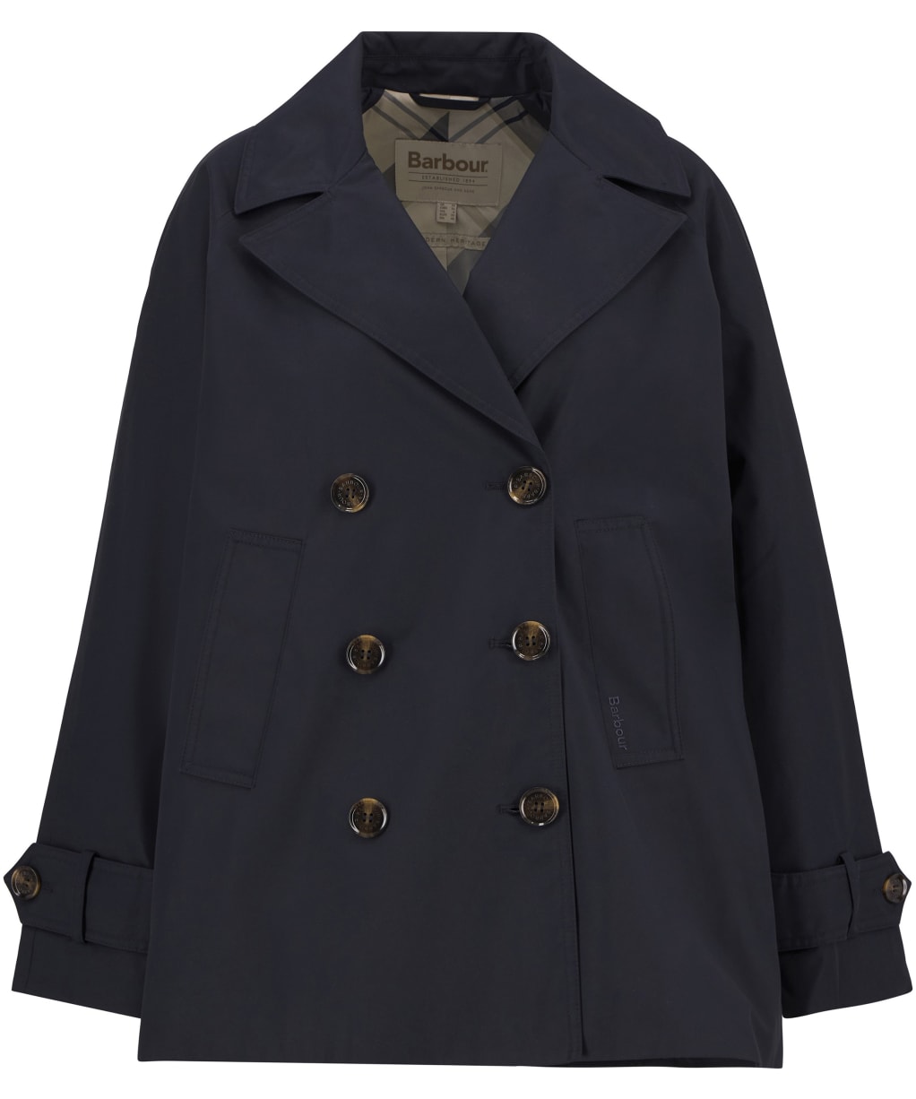 Women's Barbour Maisy Showerproof Jacket - Dark Navy / Dress Navy Tartan