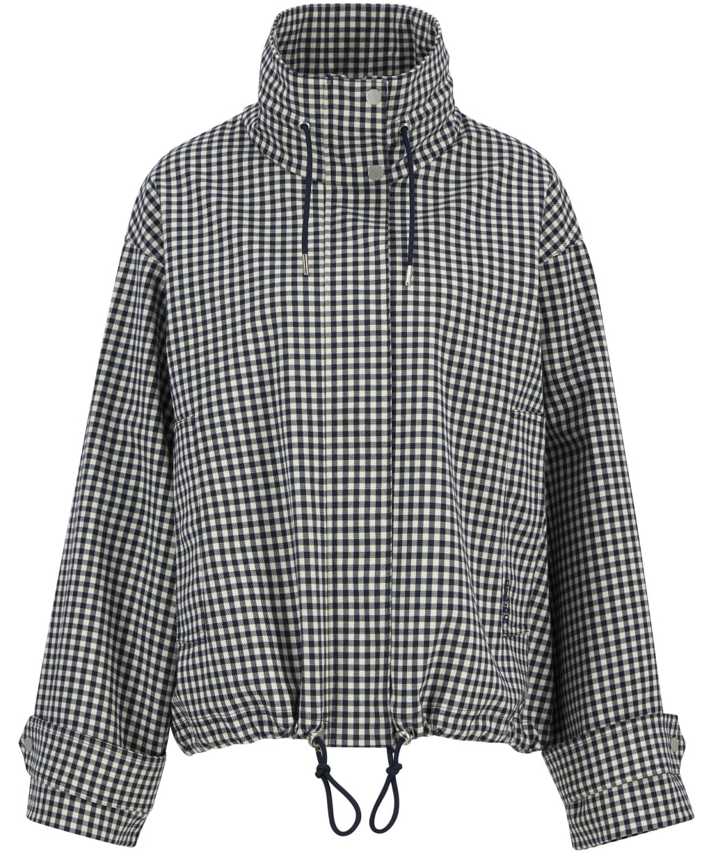Women's Barbour Bronwyn Check Showerproof Jacket - Navy Gingham