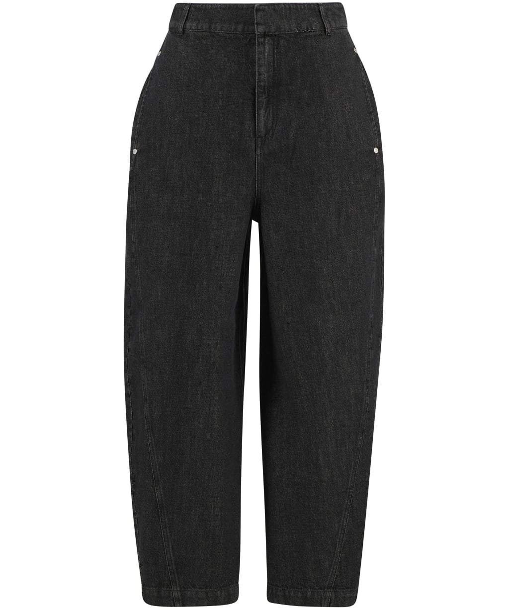 Women's Barbour Myra Denim Trousers - Black Denim