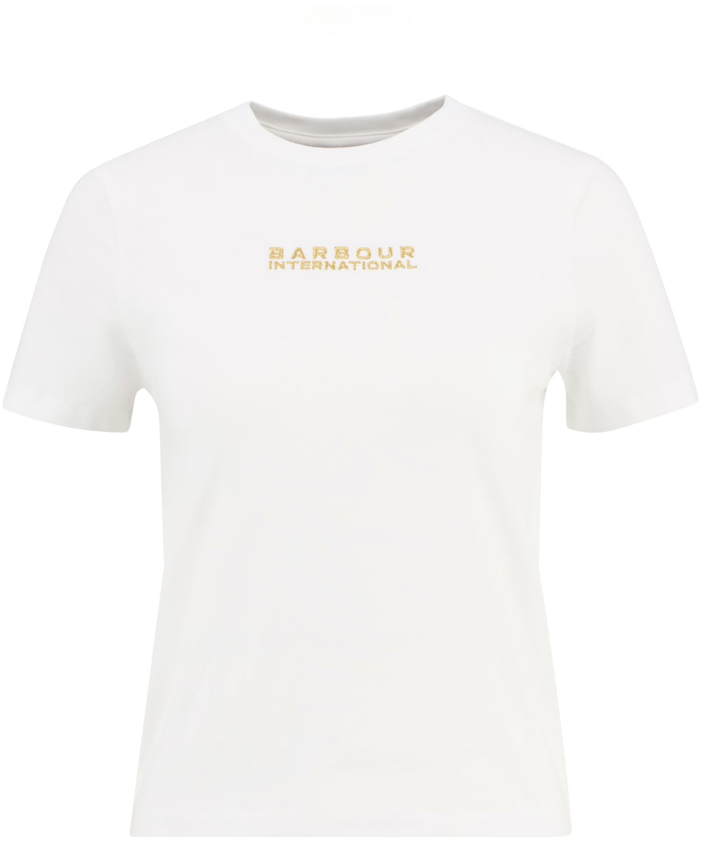 Women's Barbour International Devin T-Shirt - White