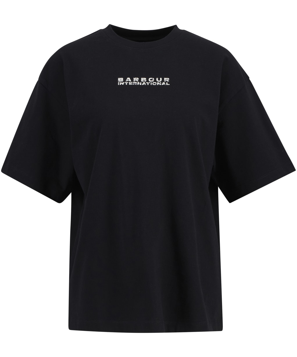 Women's Barbour International Santana T-Shirt - Black