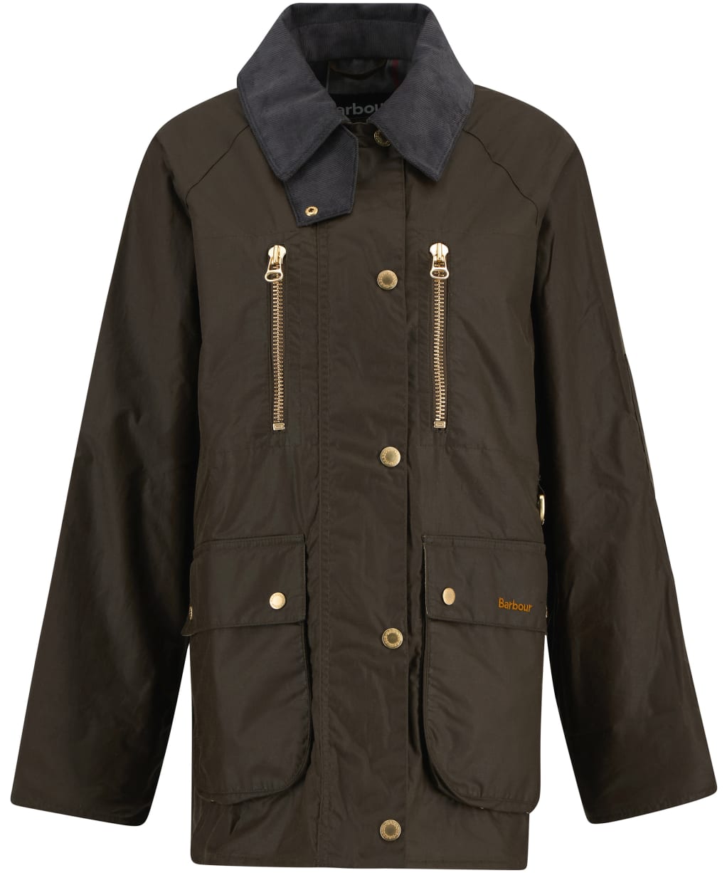 Women's Barbour Argill Waxed Jacket - Beech / Dress
