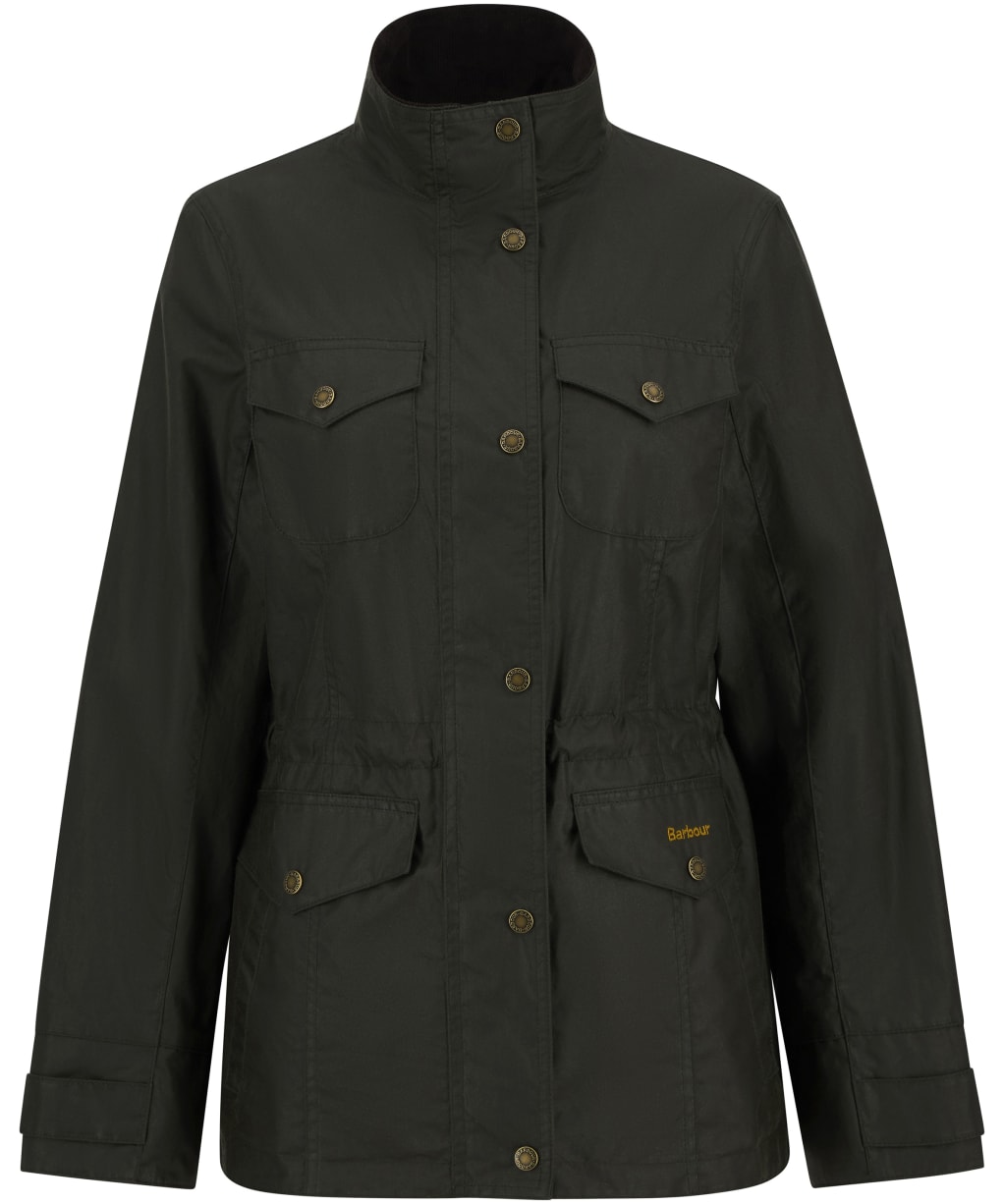 Women's Barbour Summer Sapper Waxed Jacket - Archive Olive / Ancient