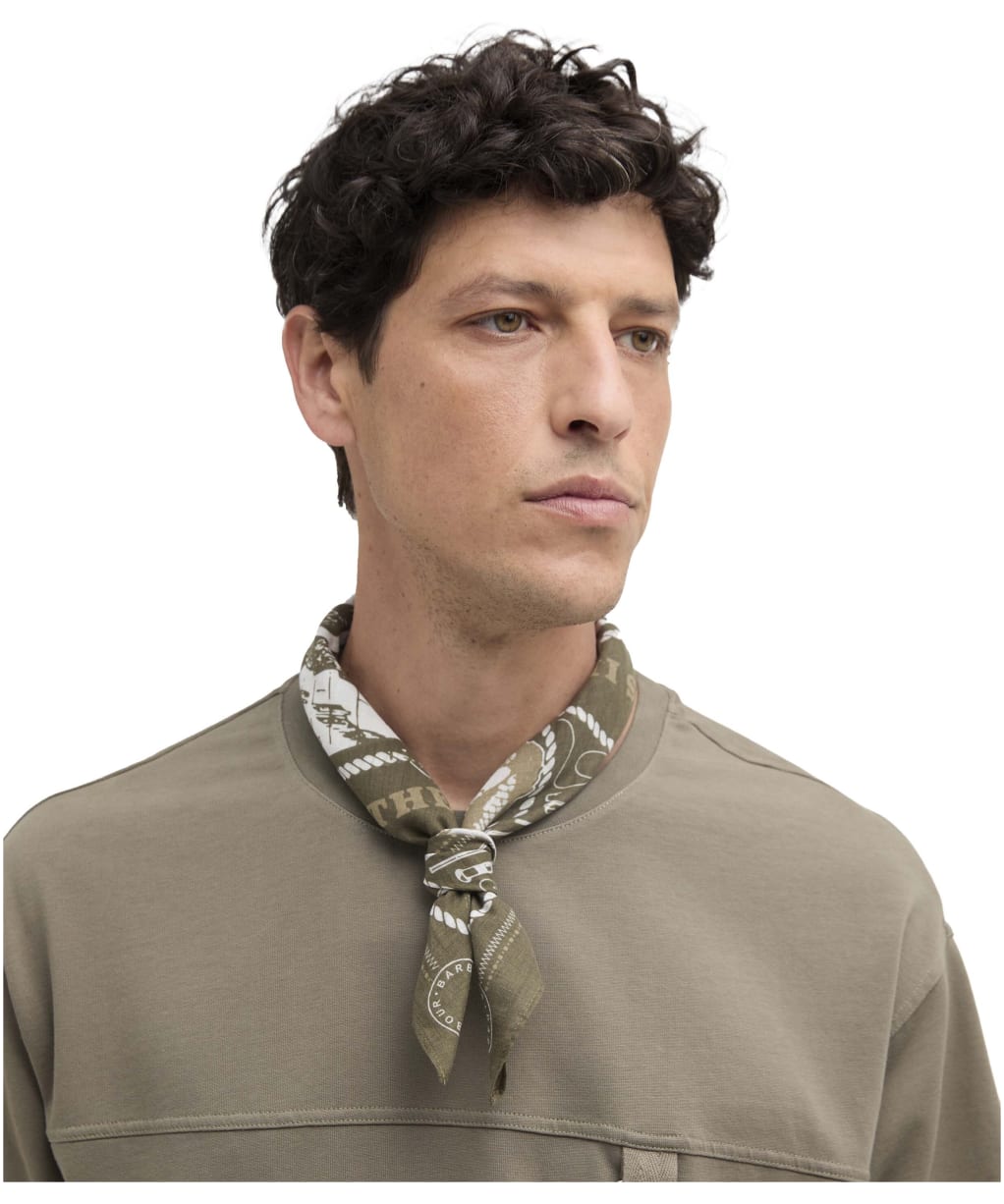 Men's Barbour Heritage Bandana - Mid Olive
