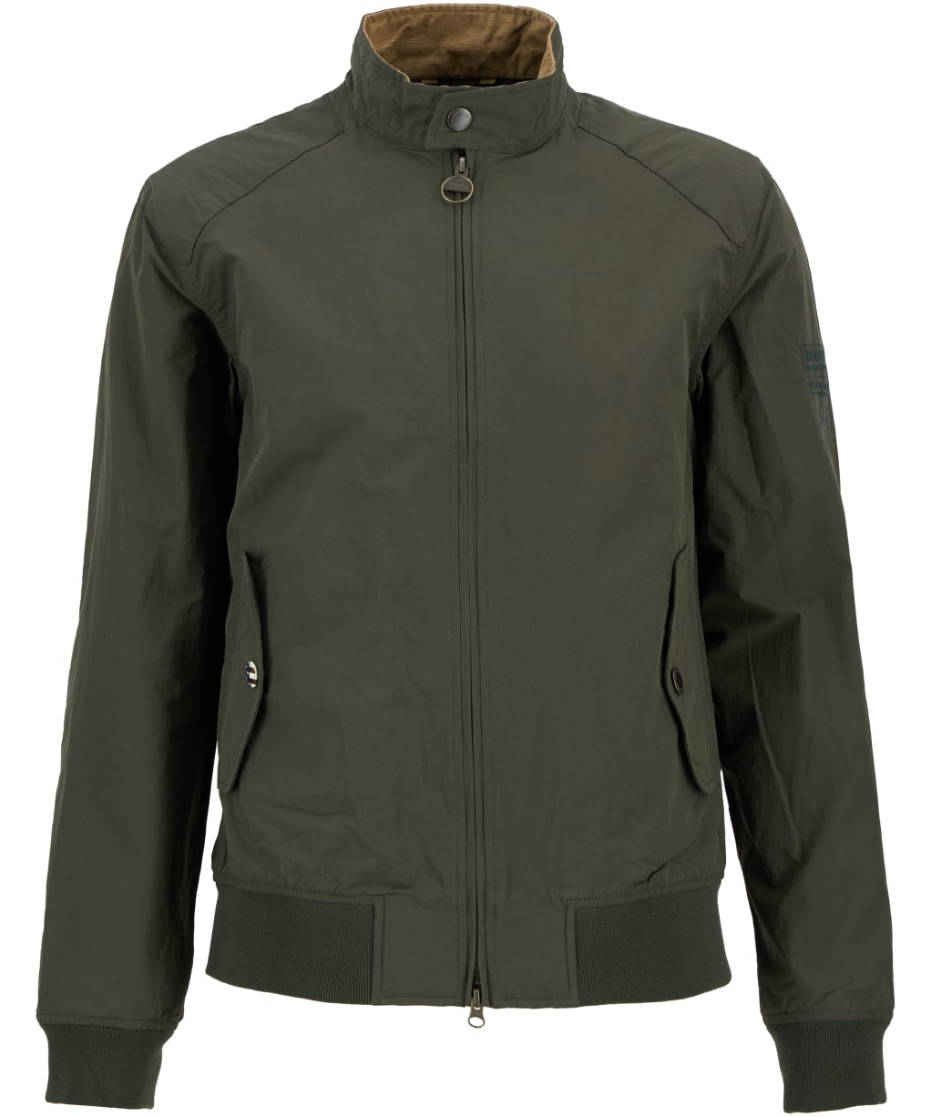 Men's Barbour International Steve McQueen Rectifier Harrington Casual Jacket - Sage