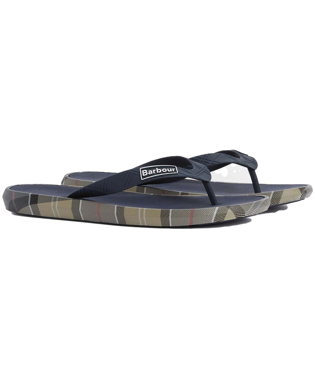 Men's Barbour Oakdale Sandal - Navy / Dress Tartan
