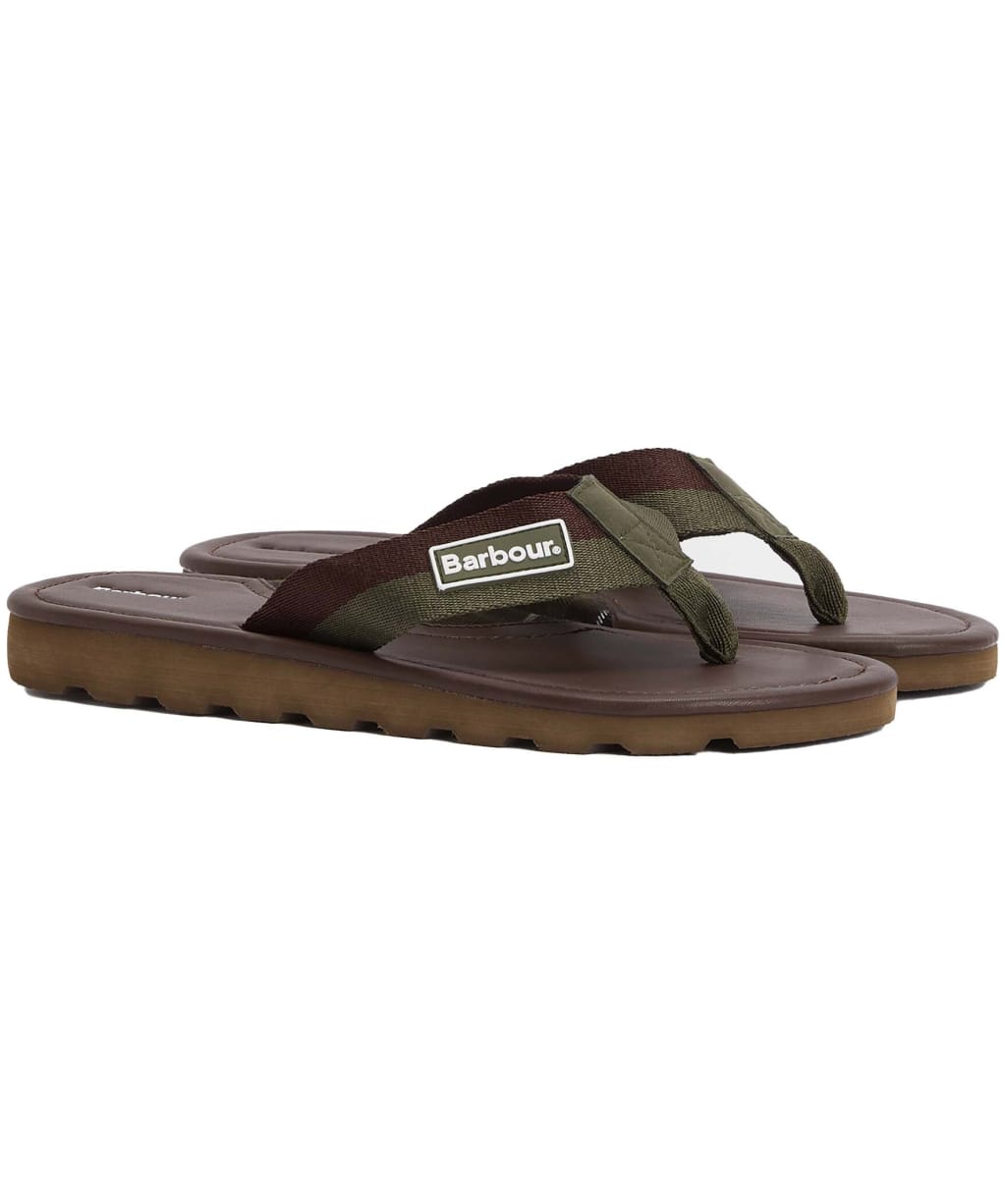 Men's Barbour Harker Sandal - Chocolate / Olive