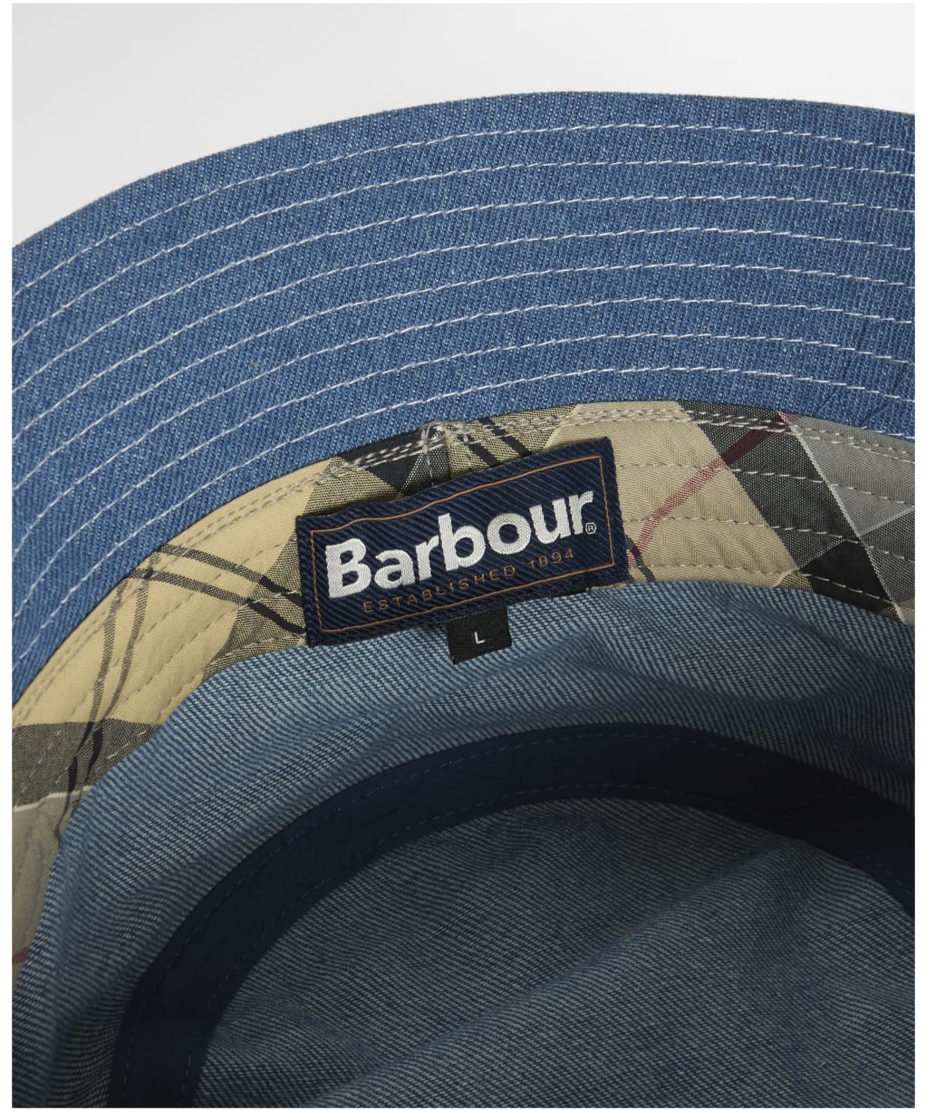 Men's Barbour Grindle Bucket Hat - Light Denim
