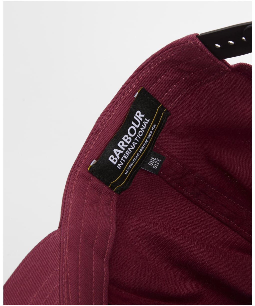 Men's Barbour International Duke Trucker Cap - Bordeaux