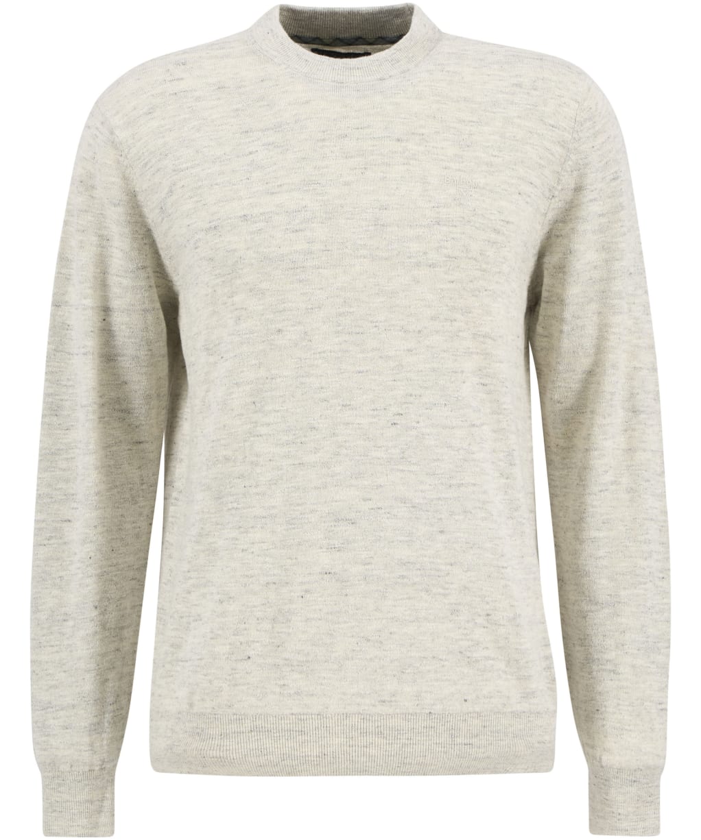 Men's Barbour Flaxby Linen Blend Crew Neck - Neutral