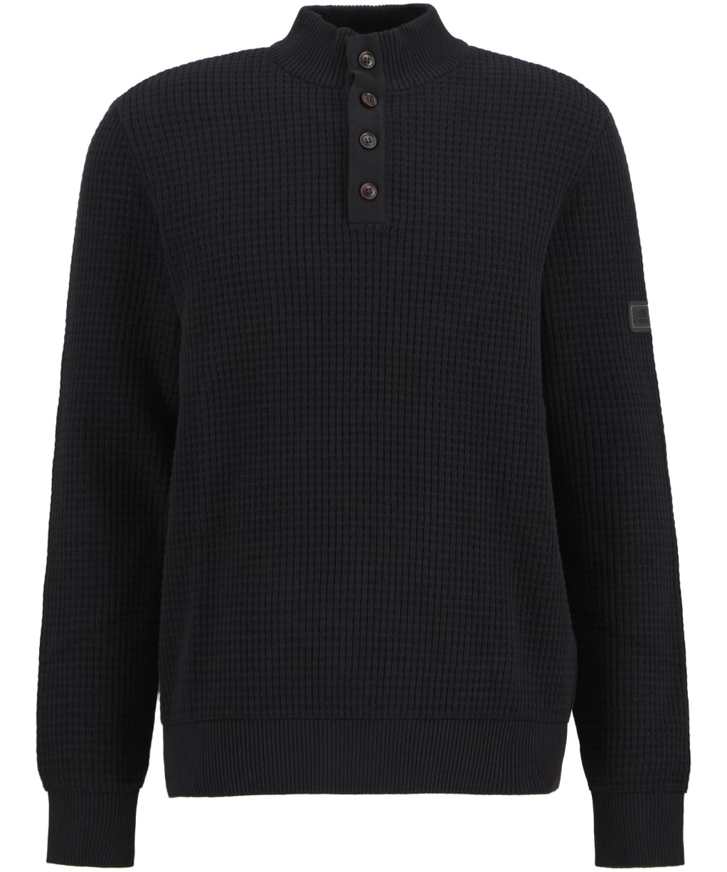 Men's Barbour International Herring Half Zip Jumper - Black