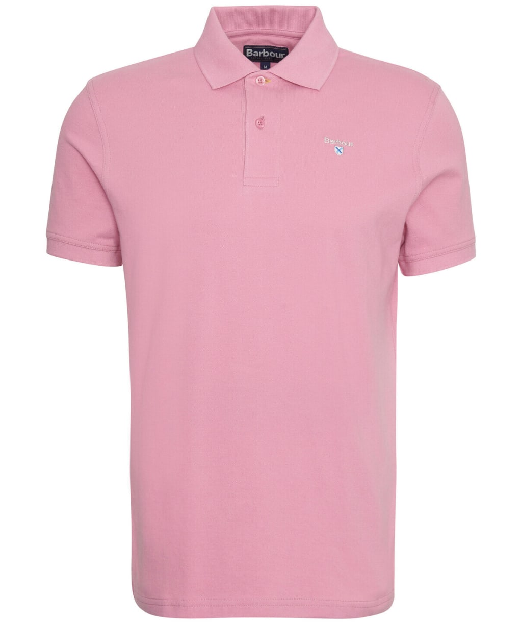 Men's Barbour Sports Polo 215G - True Pink