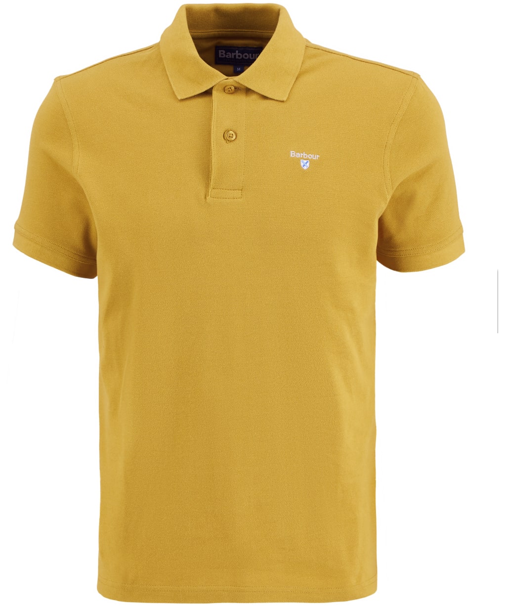 Men's Barbour Sports Polo 215G - GOLDEN OCHRE