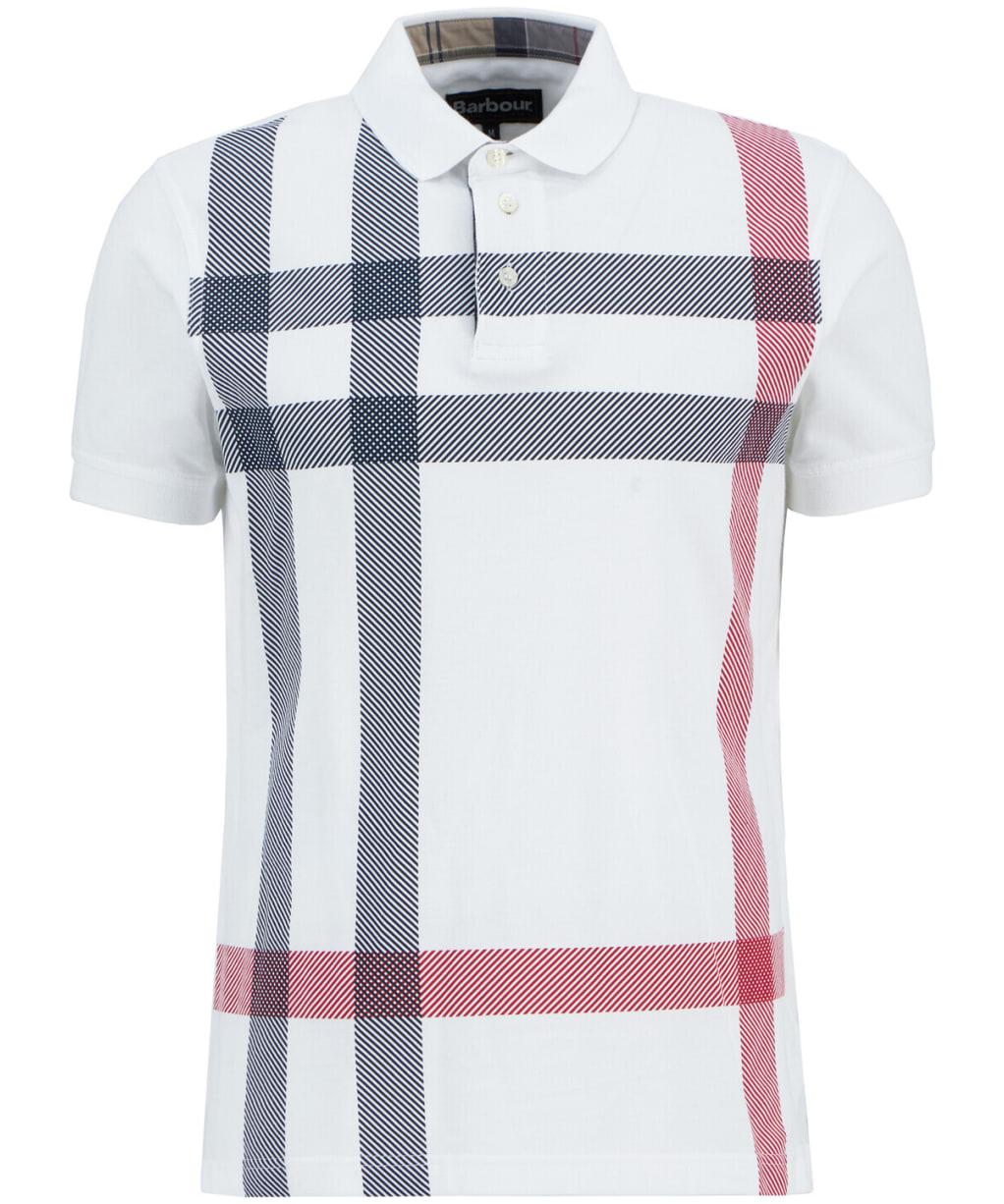 Men’s Barbour Blaine Polo Shirt - White