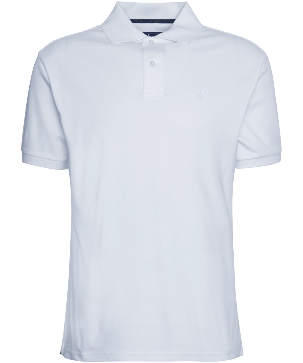 Men's Barbour Hylton Interlock Tailored Fit Polo Shirt - White