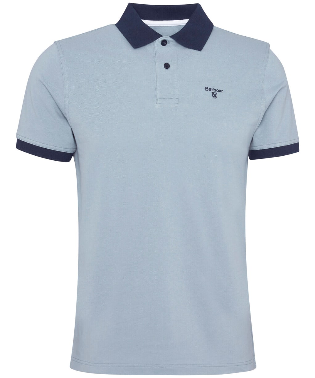 Men's Barbour Lynmouth Tipped Tailored Fit Polo Shirt - Lead