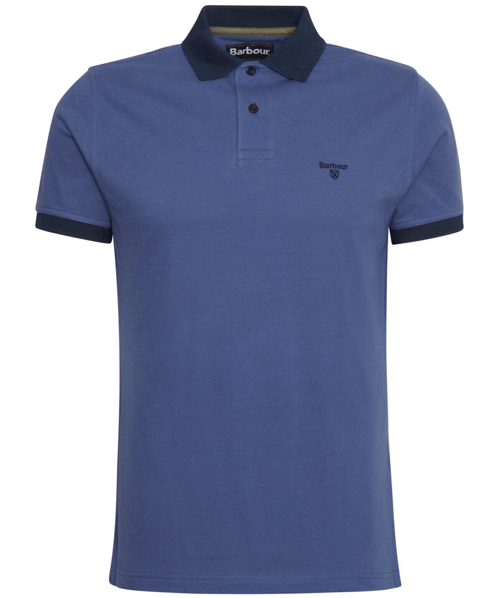 Men's Barbour Lynmouth Tipped Tailored Fit Polo Shirt - Oceana