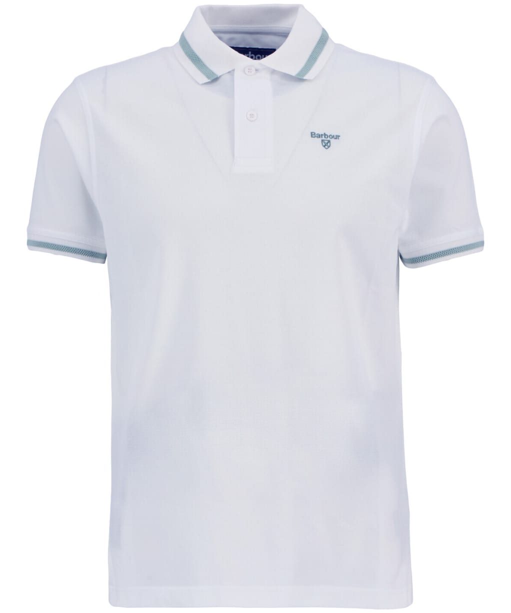Men's Barbour Ferrybridge Lightweight Tailored Fit Polo Shirt - White