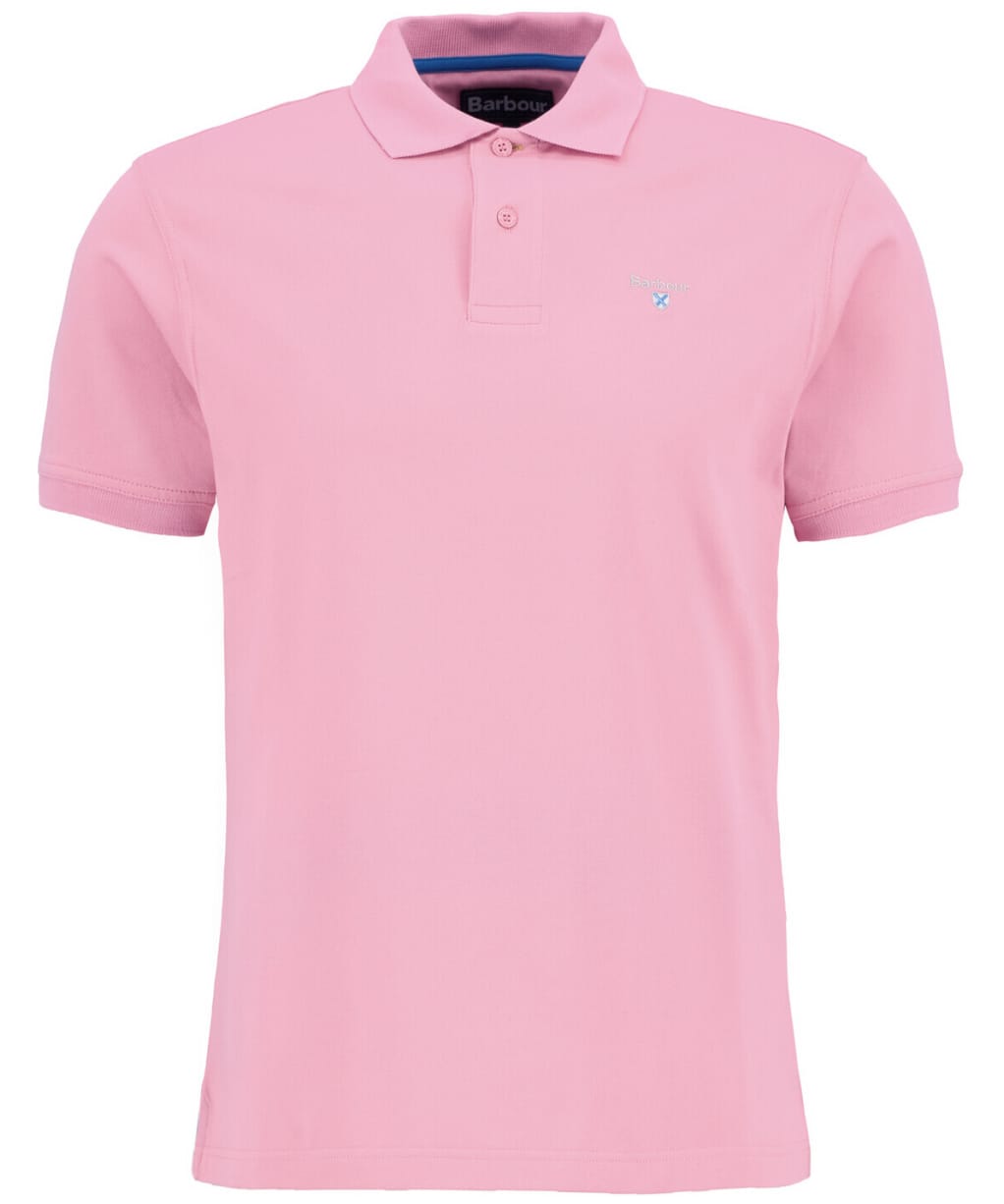 Men's Barbour Active Tailored Fit Polo Shirt - Candy Pink