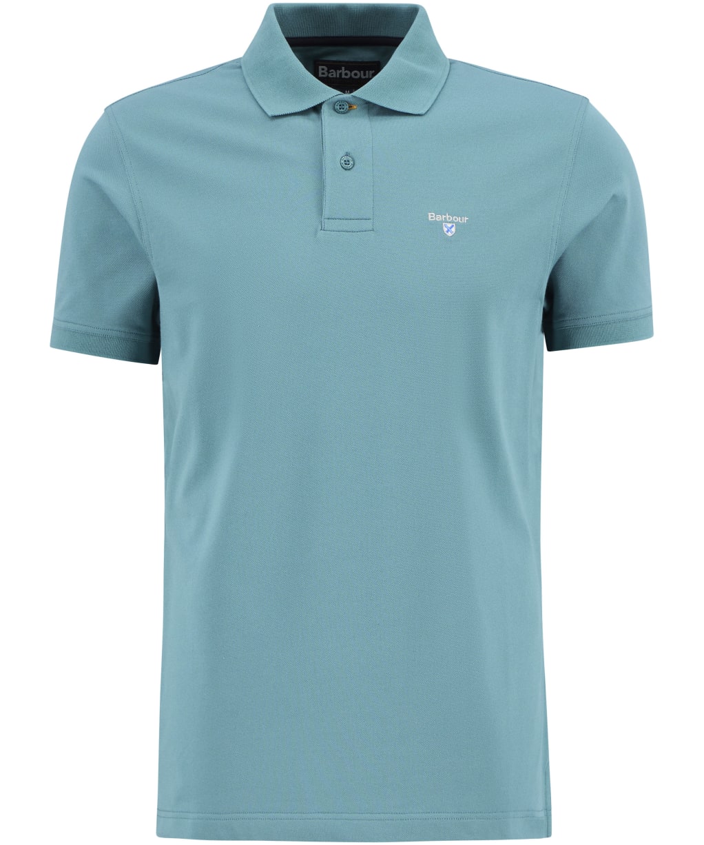 Men's Barbour Active Tailored Fit Polo Shirt - Light Teal