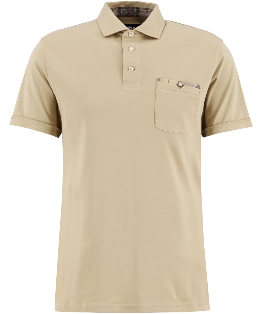 Men's Barbour Premium Corpatch Tailored Polo Shirt - Washed Stone
