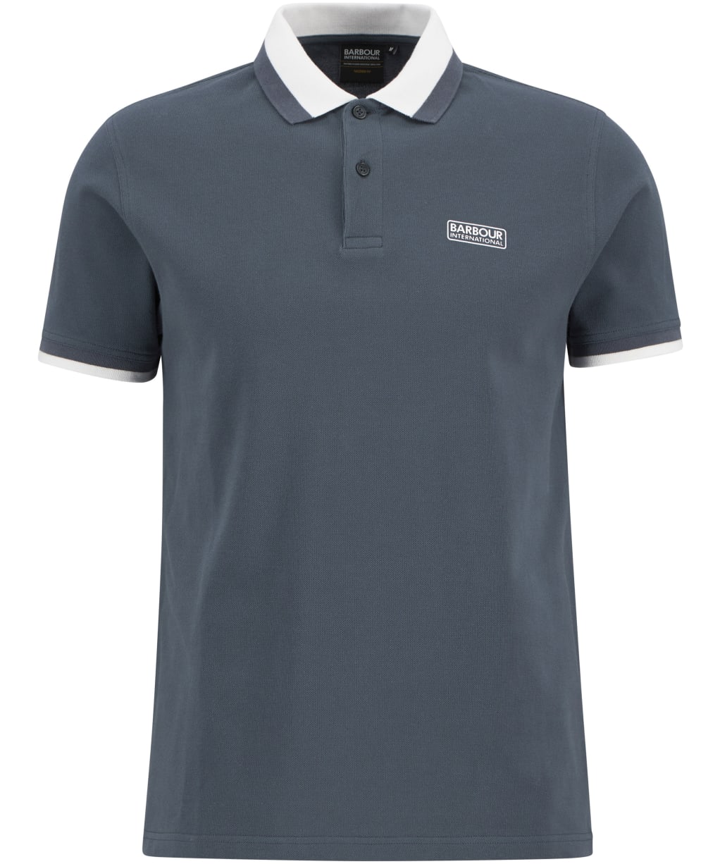 Men's Barbour International Amped Polo Shirt - Storm Grey