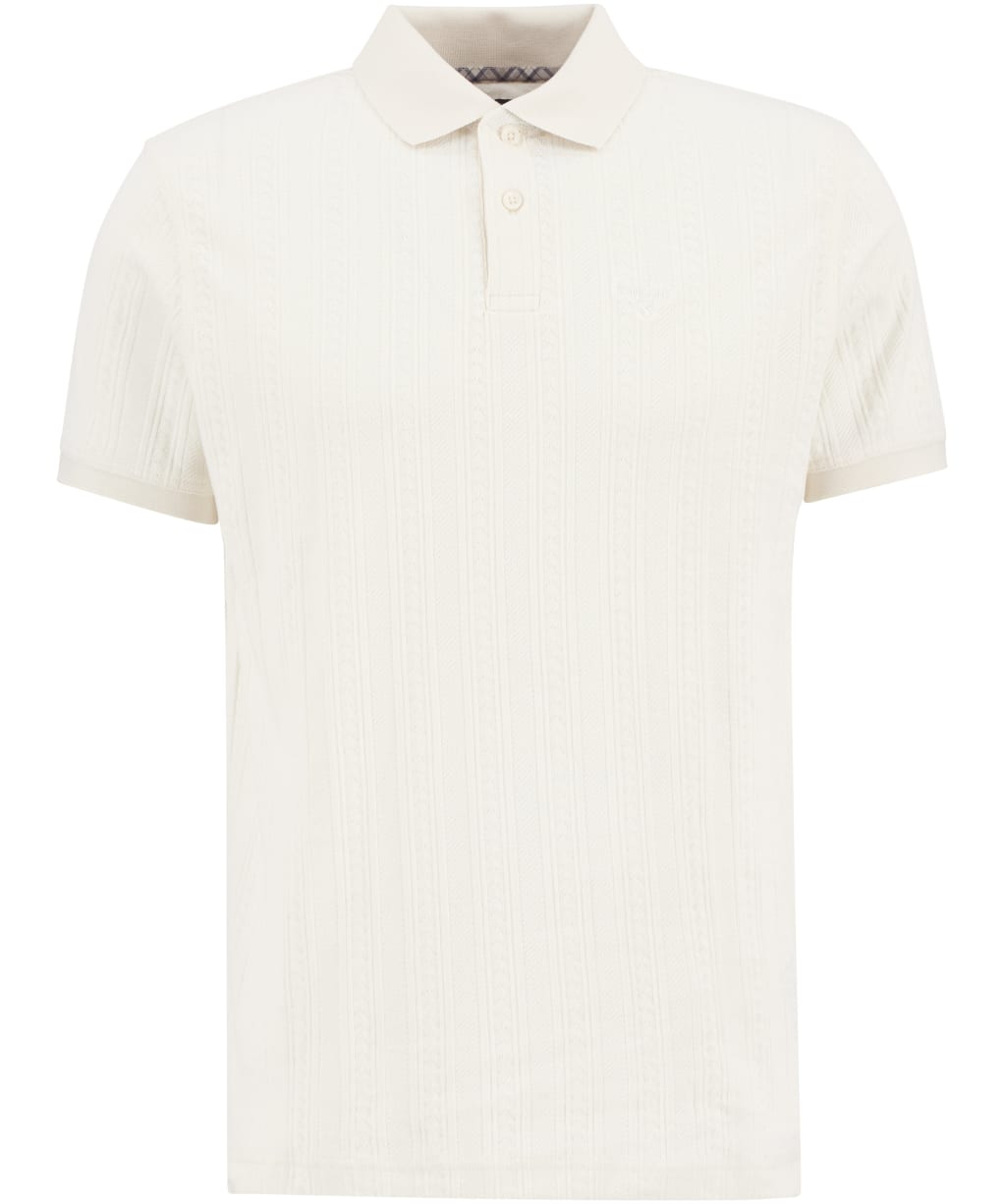 Men's Barbour Harwell Tailored Fit Polo Shirt - Whisper White