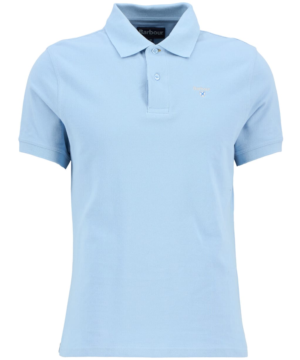 Men's Barbour Sports Polo 215G - Sky