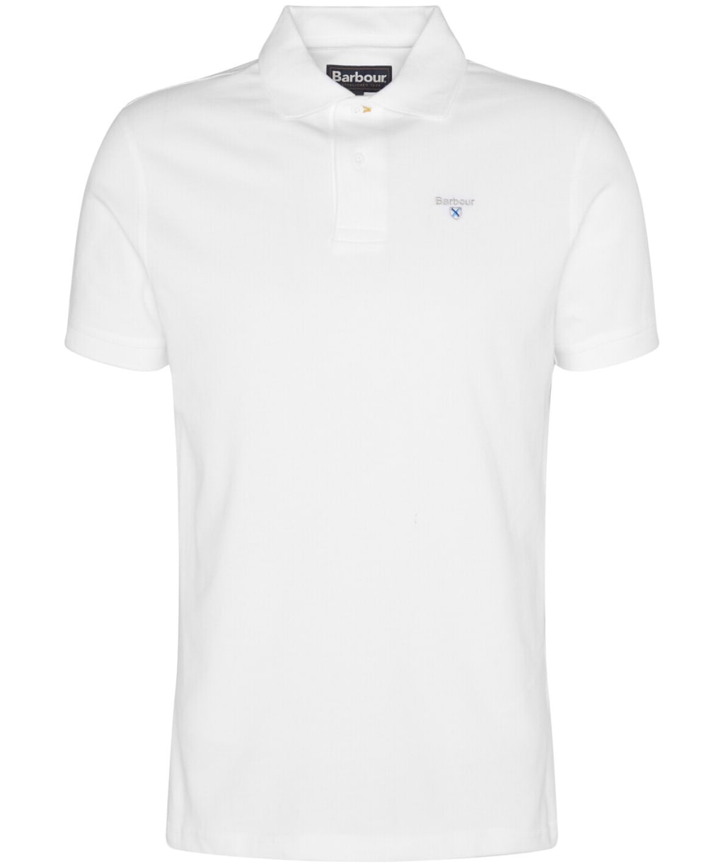 Men's Barbour Sports Polo 215G - White