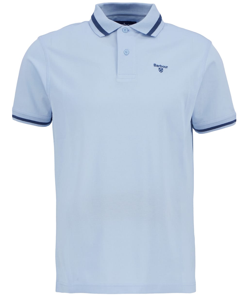 Men's Barbour Ferrybridge Lightweight Tailored Fit Polo Shirt - Ocean Sky
